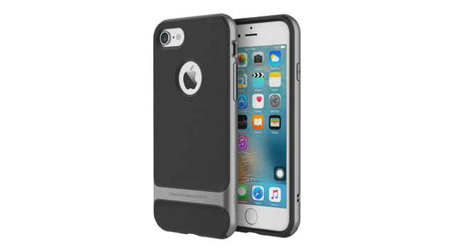 Rock Royce Silicon Case for iPhone 8/7 Black/Gray